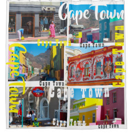 Kaapstad Bo-Kaap Cityscape Zuid-Afrika Douchegordijn