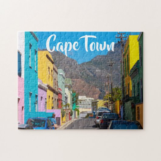 Kaapstad Bo-Kaap Cityscape Zuid-Afrika Legpuzzel (Horizontaal)