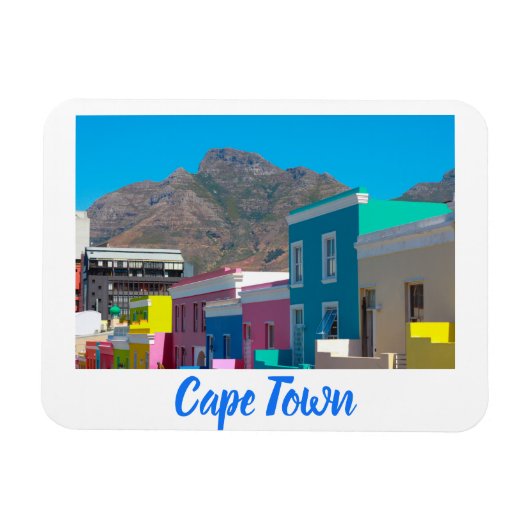 Kaapstad Bo-Kaap Cityscape Zuid-Afrika Magneet (Horizontaal)