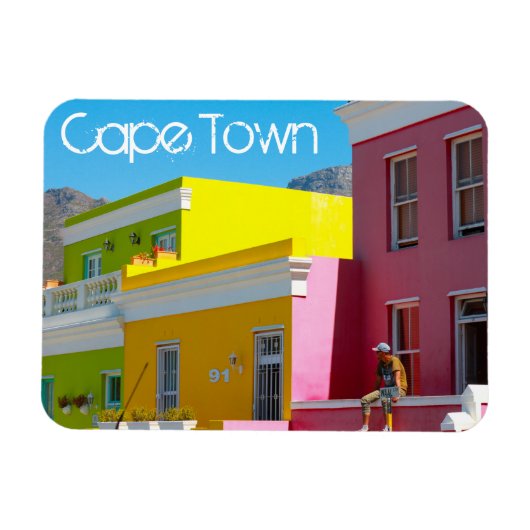 Kaapstad Bo-Kaap Cityscape Zuid-Afrika Magneet (Horizontaal)
