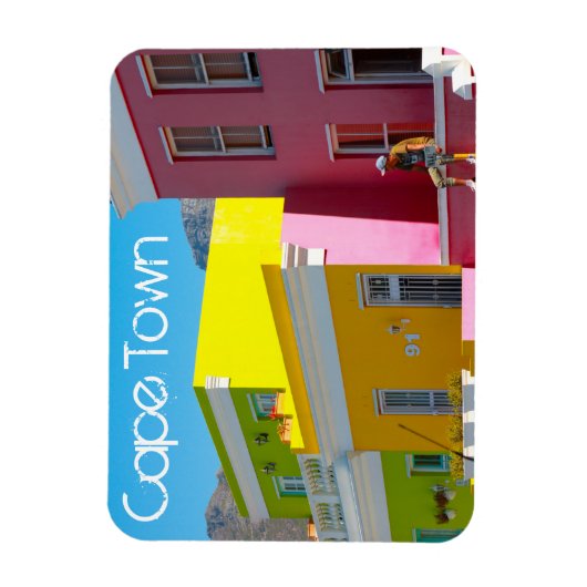Kaapstad Bo-Kaap Cityscape Zuid-Afrika Magneet (Verticaal)