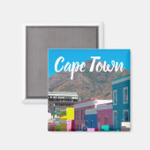 Kaapstad Bo-Kaap Cityscape Zuid-Afrika Magneet (Voorkant / Achterkant)