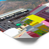 Kaapstad Bo-Kaap Cityscape Zuid-Afrika Poster (Hoek)