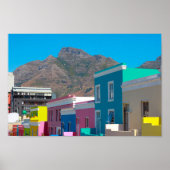 Kaapstad Bo-Kaap Cityscape Zuid-Afrika Poster (Voorkant)