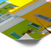 Kaapstad Bo-Kaap stadsgezicht Zuid-Afrika Poster (Hoek)