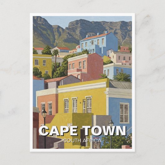 Kaapstad Bo-kaap Zuid-Afrika Briefkaart (Voorkant)