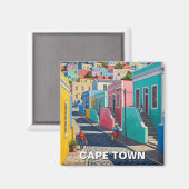 Kaapstad Bo-kaap Zuid-Afrika Magneet (Voorkant / Achterkant)