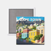 Kaapstad Bo-kaap Zuid-Afrika Magneet (Voorkant / Achterkant)