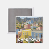 Kaapstad Bo-kaap Zuid-Afrika Magneet (Voorkant / Achterkant)
