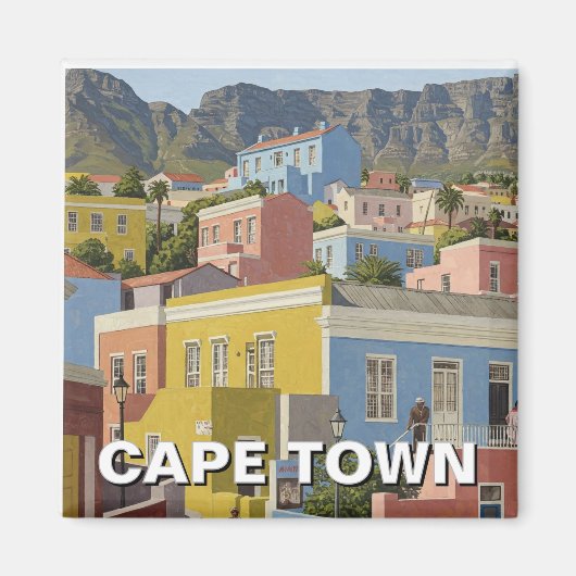 Kaapstad Bo-kaap Zuid-Afrika Magneet (Voorkant)