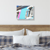 Kaapstad Bo-Kaap Zuid-Afrika SA-architectuur Canvas Afdruk (Insitu (Slaapkamer))