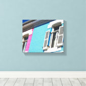 Kaapstad Bo-Kaap Zuid-Afrika SA-architectuur Canvas Afdruk (Insitu (Houten vloer))