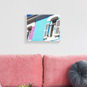 Kaapstad Bo-Kaap Zuid-Afrika SA-architectuur Canvas Afdruk (Insitu (Woonkamer))