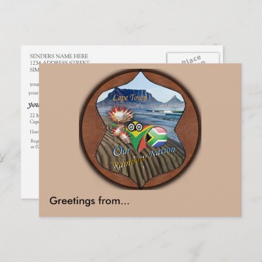 Kaapstad Briefkaart (Voorkant / Achterkant)