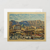Kaapstad Briefkaart Zuid-Afrika Vintage Travel (Voorkant / Achterkant)