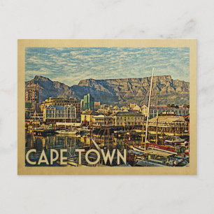 Kaapstad Briefkaart Zuid-Afrika Vintage Travel