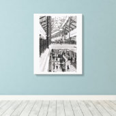 Kaapstad Canal Walk Mall Canvasprint Canvas Afdruk (Insitu (Houten vloer))