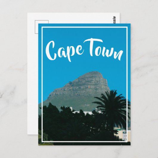 Kaapstad City Center Lion's hoofd Zuid-Afrika Briefkaart (Voorkant / Achterkant)