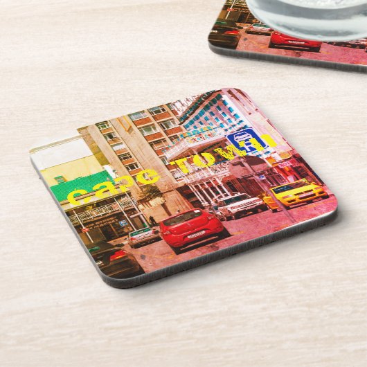 Kaapstad Cityscape Architecture Zuid-Afrika Bier Onderzetter (Linkerzijde)