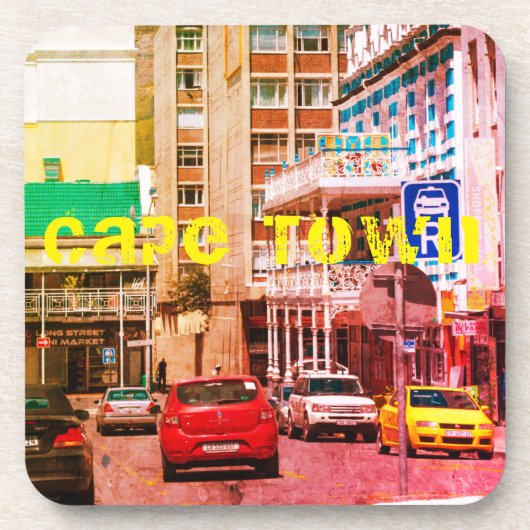 Kaapstad Cityscape Architecture Zuid-Afrika Bier Onderzetter (Voorkant)