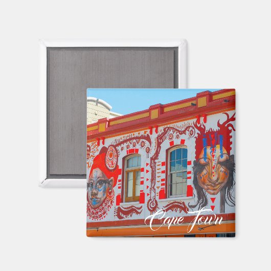 Kaapstad Cityscape Architecture Zuid-Afrika Magneet (Voorkant / Achterkant)