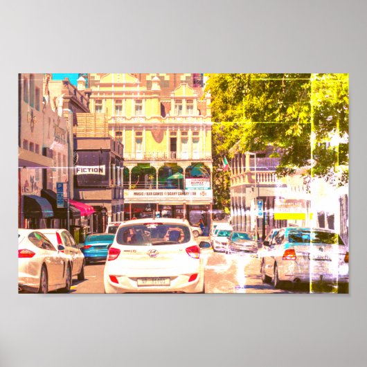 Kaapstad Cityscape Architecture Zuid-Afrika Poster (Voorkant)