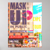 Kaapstad Cityscape Architecture Zuid-Afrika Poster (Voorkant)