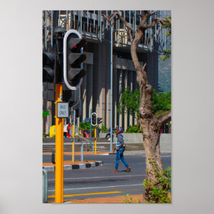 Kaapstad Cityscape City Uitzicht ZA Zuid-Afrika Poster