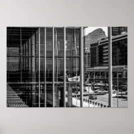 Kaapstad Cityscape Lion's hoofd Zuid-Afrika Poster