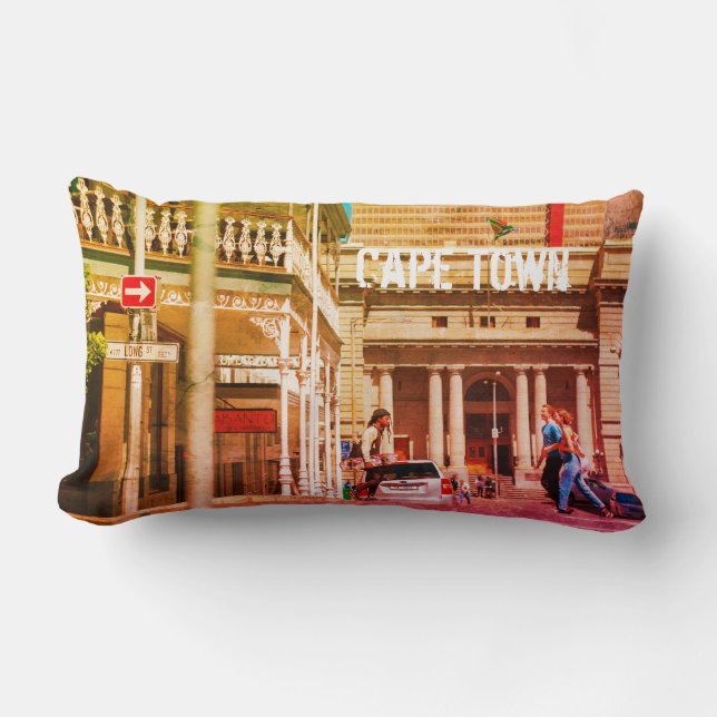 Kaapstad Cityscape Long Street Zuid-Afrika Kussen (Voorkant)