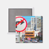 Kaapstad Cityscape Street Zuid-Afrika Magneet (Voorkant / Achterkant)
