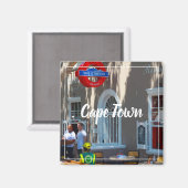 Kaapstad Cityscape Street Zuid-Afrika Magnet (Voorkant / Achterkant)