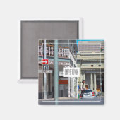 Kaapstad Cityscape Street Zuid-Afrika Magnet (Voorkant / Achterkant)