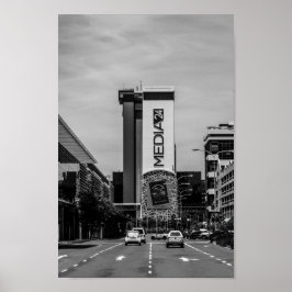Kaapstad Cityscape Street Zuid-Afrika Poster