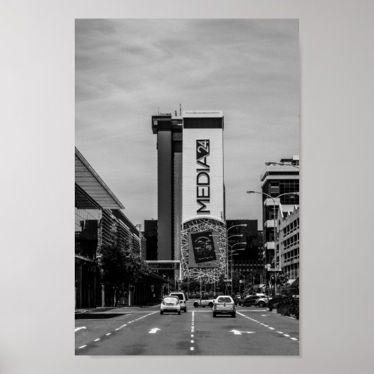 Kaapstad Cityscape Street Zuid-Afrika Poster (Voorkant)