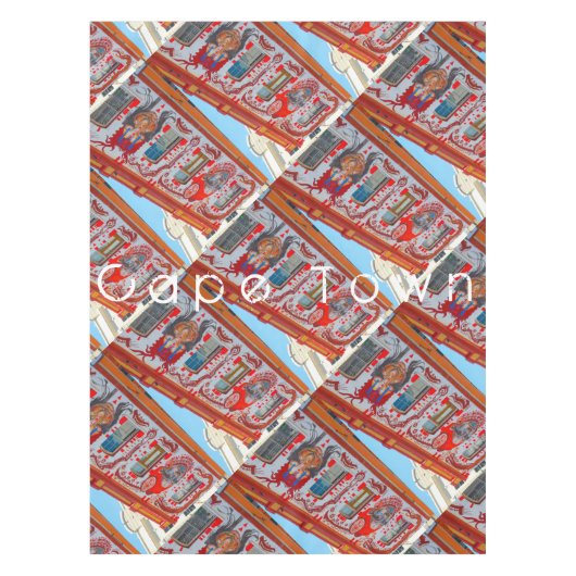 Kaapstad Cityscape Street Zuid-Afrika Tafelkleed (Voorkant)