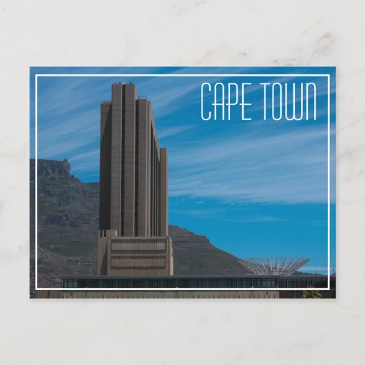Kaapstad Cityscape Table Mountain Zuid-Afrika Briefkaart (Voorkant)