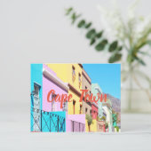 Kaapstad Colorful Houses Bo Kaap Street Briefkaart (Staand voorkant)