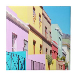 Kaapstad Colorful Houses Bo Kaap Street Tegeltje