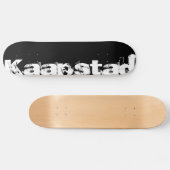 Kaapstad Cool Urban Style In Worn Black And White Persoonlijk Skateboard (Horizontaal)