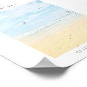 Kaapstad denk aan het strand Ocean Poster (Hoek)