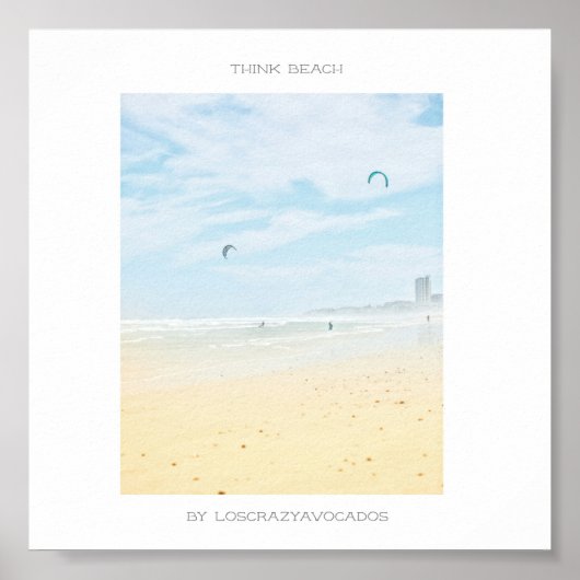 Kaapstad denk aan het strand Ocean Poster (Voorkant)