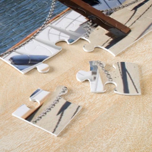 Kaapstad Harbour en Tafelberg Legpuzzel (Zijkant)