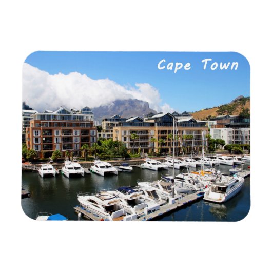 Kaapstad Harbour en Tafelberg Magneet (Horizontaal)