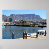 Kaapstad Harbour en Tafelberg Poster (Voorkant)
