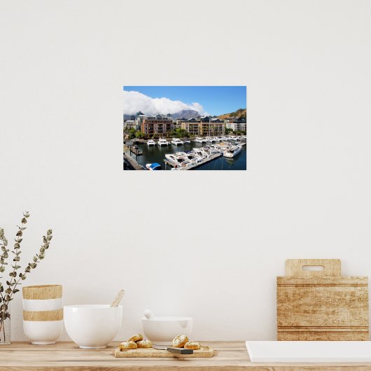 Kaapstad, haven Zuid-Afrika Poster (Keuken)