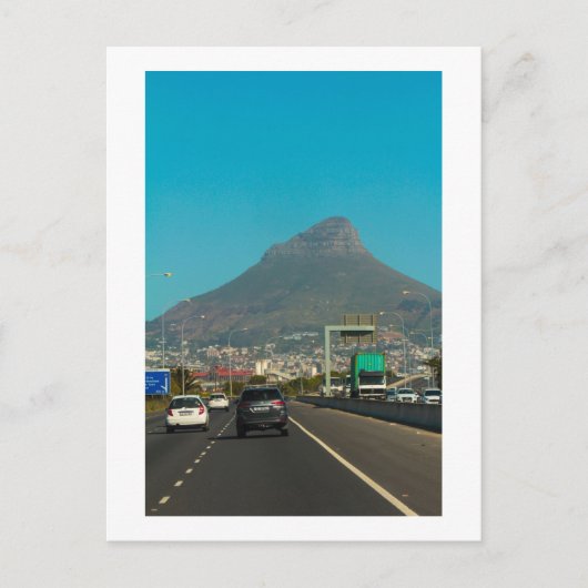Kaapstad Highway Cityscape Zuid-Afrika Briefkaart (Voorkant)