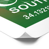 Kaapstad - Kaart voor Kerstmis in Zuid-Afrika Poster (Hoek)