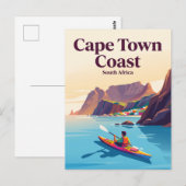 Kaapstad Kust Zuid-Afrika Briefkaart (Voorkant / Achterkant)