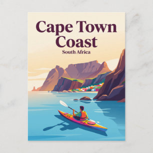 Kaapstad Kust Zuid-Afrika Briefkaart